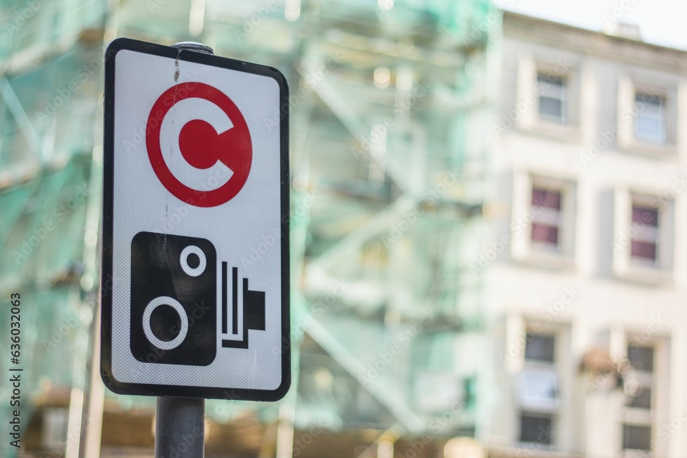 London Congestion Charge Zone sign